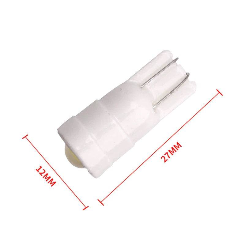 T10-W5W Led Αυτοκινήτων Κεραμικη-1smd 7070 με Φακο Ενισχυσης-12VDc-Ψυχρο λευκο-1τεμ. - ledmania.gr