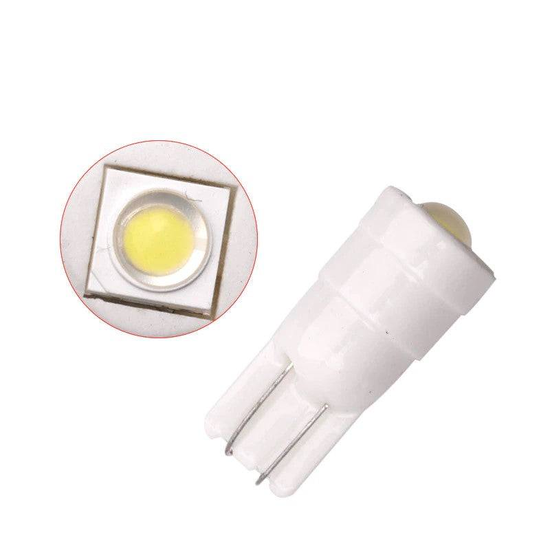 T10-W5W Led Αυτοκινήτων Κεραμικη-1smd 7070 με Φακο Ενισχυσης-12VDc-Ψυχρο λευκο-1τεμ. - ledmania.gr