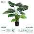 GloboStar® Artificial Garden MONSTERA 20002 Τεχνητό Διακοσμητικό Φυτό Μονστέρα Υ120cm - ledmania.gr