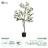 GloboStar® Artificial Garden OLIVE TREE 20053 Τεχνητό Διακοσμητικό Φυτό Ελιά Υ120cm - ledmania.gr