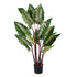 GloboStar® Artificial Garden RAINBOW TARO 20055 Τεχνητό Διακοσμητικό Φυτό Κολοκασία Υ140cm - ledmania.gr