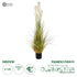 GloboStar® Artificial Garden PAMPAS GRASS 20108 Τεχνητό Διακοσμητικό Φυτό Γρασίδι της Πάμπας Υ150cm - ledmania.gr
