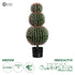 GloboStar® Artificial Garden FEROCACTUS 20137 Τεχνητό Διακοσμητικό Φυτό Φερόκακτος Υ85cm - ledmania.gr