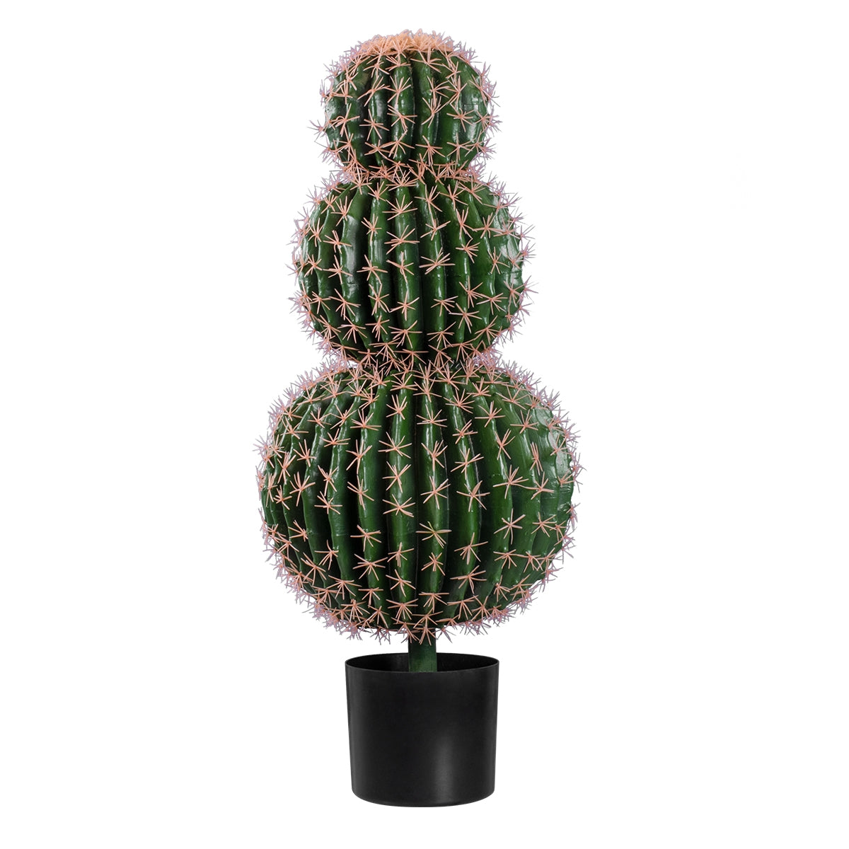 GloboStar® Artificial Garden FEROCACTUS 20137 Τεχνητό Διακοσμητικό Φυτό Φερόκακτος Υ85cm - ledmania.gr