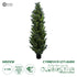 GloboStar® Artificial Garden CYPRESSUS LEYLANDII 20156 Τεχνητό Διακοσμητικό Φυτό Κυπαρίσσι Λέιλαντ Υ180cm - ledmania.gr
