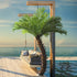 GloboStar® Artificial Garden PHOENIX ROEBELENII PALM TREE 20188 Τεχνητό Διακοσμητικό Φυτό Φοινικόδεντρο Ρομπελίνι Εξωτερικού Χώρου IP68 UV Certified Protection Υ400cm - ledmania.gr