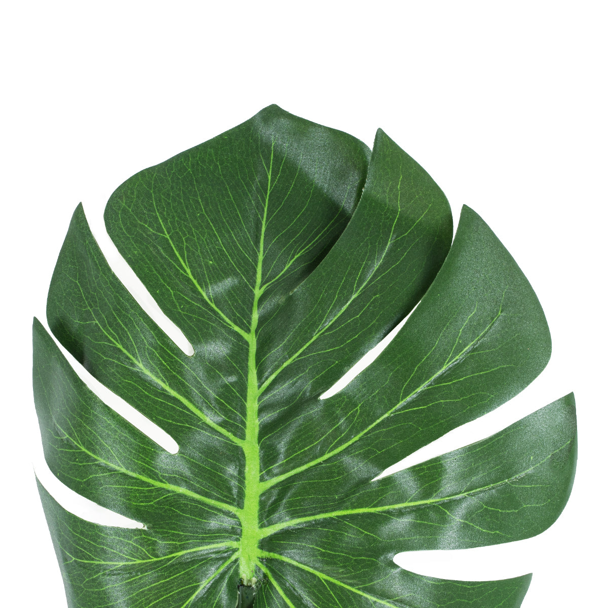 GloboStar® Artificial Garden MONSTERA LEAF 20222 Τεχνητό Διακοσμητικό Φύλο Μονστέρας Π28 x Υ83cm - ledmania.gr