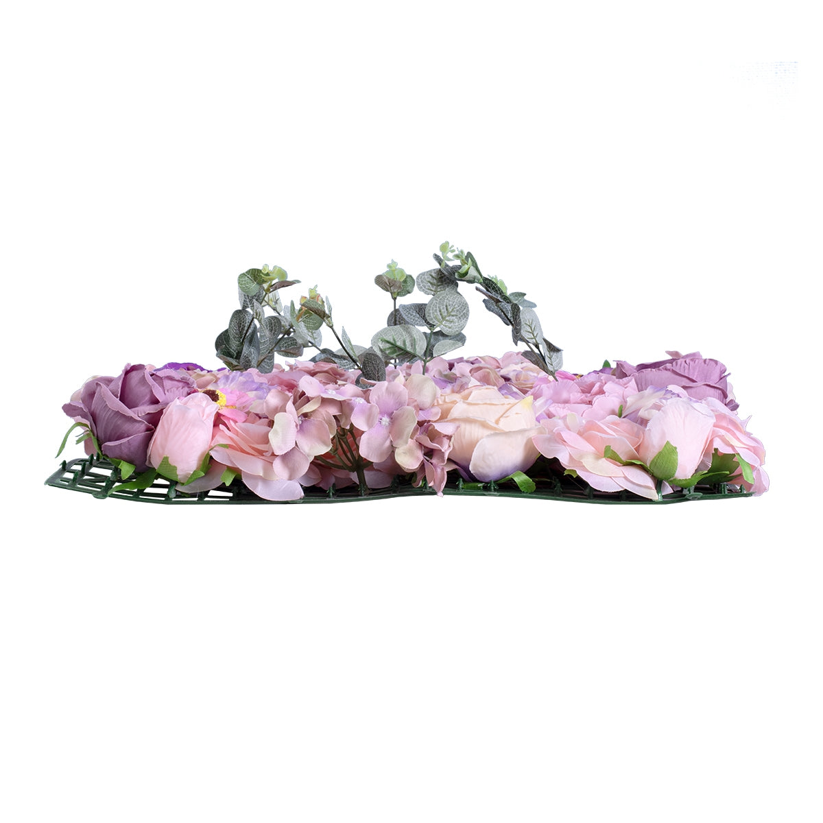 GloboStar® Artificial Garden AMBROSIA 20265 Τεχνητό Διακοσμητικό Πάνελ Λουλουδιών - Κάθετος Κήπος σύνθεση Αμβροσία Μ50 x Π50 x Υ9cm - ledmania.gr