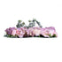 GloboStar® Artificial Garden AMBROSIA 20265 Τεχνητό Διακοσμητικό Πάνελ Λουλουδιών - Κάθετος Κήπος σύνθεση Αμβροσία Μ50 x Π50 x Υ9cm - ledmania.gr