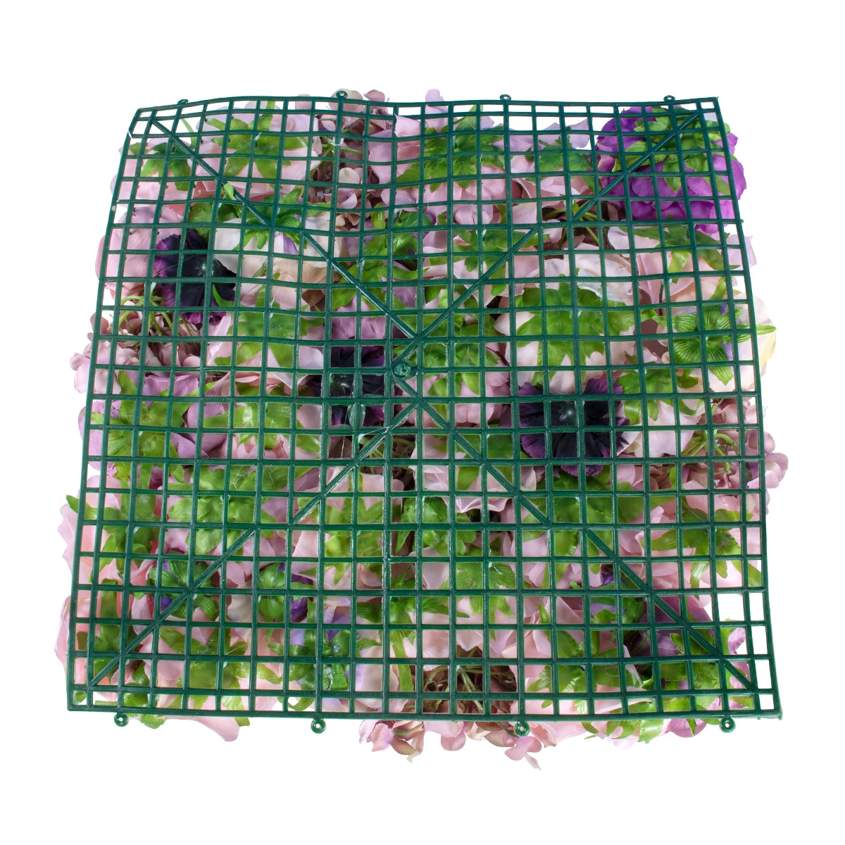 GloboStar® Artificial Garden AMBROSIA 20265 Τεχνητό Διακοσμητικό Πάνελ Λουλουδιών - Κάθετος Κήπος σύνθεση Αμβροσία Μ50 x Π50 x Υ9cm - ledmania.gr
