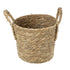 GloboStar® Artificial Garden TINOS 20290 Διακοσμητικό Πλεκτό Καλάθι - Κασπώ Γλάστρα - Flower Pot Μπεζ Φ25cm x Υ20cm - ledmania.gr