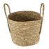 GloboStar® Artificial Garden TINOS 20292 Διακοσμητικό Πλεκτό Καλάθι - Κασπώ Γλάστρα - Flower Pot Μπεζ Φ35cm x Υ30cm - ledmania.gr