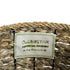 GloboStar® Artificial Garden SKOPELOS 20296 Διακοσμητικό Πλεκτό Καλάθι - Κασπώ Γλάστρα - Flower Pot Μπεζ με Καφέ Φ26cm x Υ36cm - ledmania.gr
