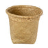 GloboStar® Artificial Garden CECILIA 20343 Διακοσμητικό Ψάθινο Καλάθι - Κασπώ Γλάστρα - Flower Pot Μπεζ Φ26cm x Υ26cm - ledmania.gr
