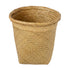 GloboStar® Artificial Garden CECILIA 20344 Διακοσμητικό Ψάθινο Καλάθι - Κασπώ Γλάστρα - Flower Pot Μπεζ Φ30cm x Υ30cm - ledmania.gr