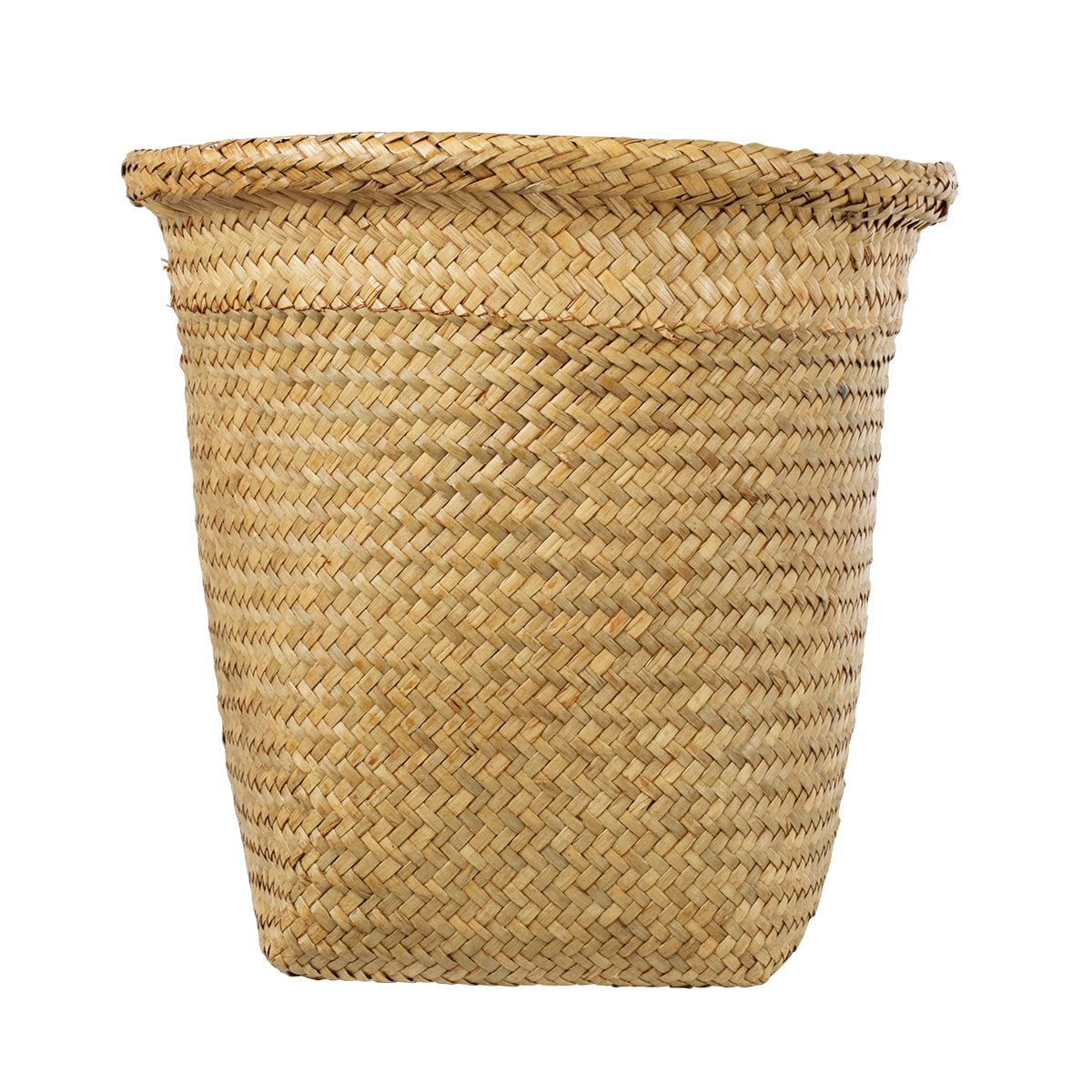 GloboStar® Artificial Garden CECILIA 20344 Διακοσμητικό Ψάθινο Καλάθι - Κασπώ Γλάστρα - Flower Pot Μπεζ Φ30cm x Υ30cm - ledmania.gr