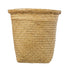 GloboStar® Artificial Garden CECILIA 20344 Διακοσμητικό Ψάθινο Καλάθι - Κασπώ Γλάστρα - Flower Pot Μπεζ Φ30cm x Υ30cm - ledmania.gr