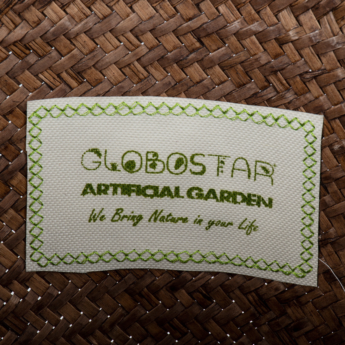 GloboStar® Artificial Garden SKIATHOS 20347 Διακοσμητικό Ψάθινο Καλάθι - Κασπώ Γλάστρα - Flower Pot Καφέ Φ30cm x Υ30cm - ledmania.gr