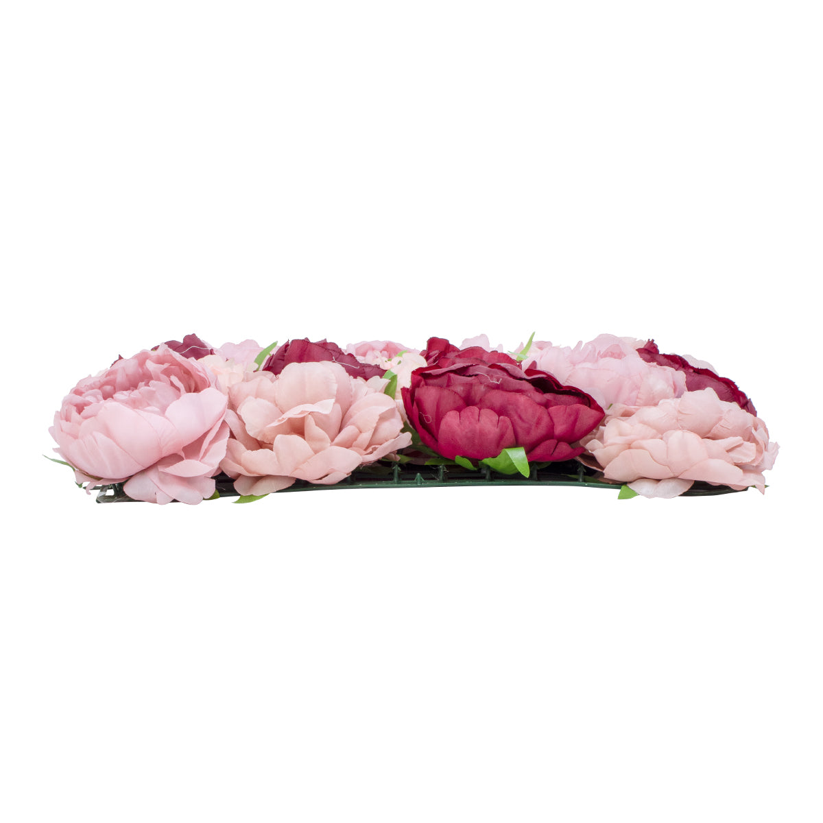 GloboStar® Artificial Garden ROSES STORY 20355 Τεχνητό Διακοσμητικό Πάνελ Λουλουδιών - Κάθετος Κήπος σύνθεση Ροζ & Βυσσινί Τριαντάφυλλα Μ40 x Π60 x Υ8cm - ledmania.gr