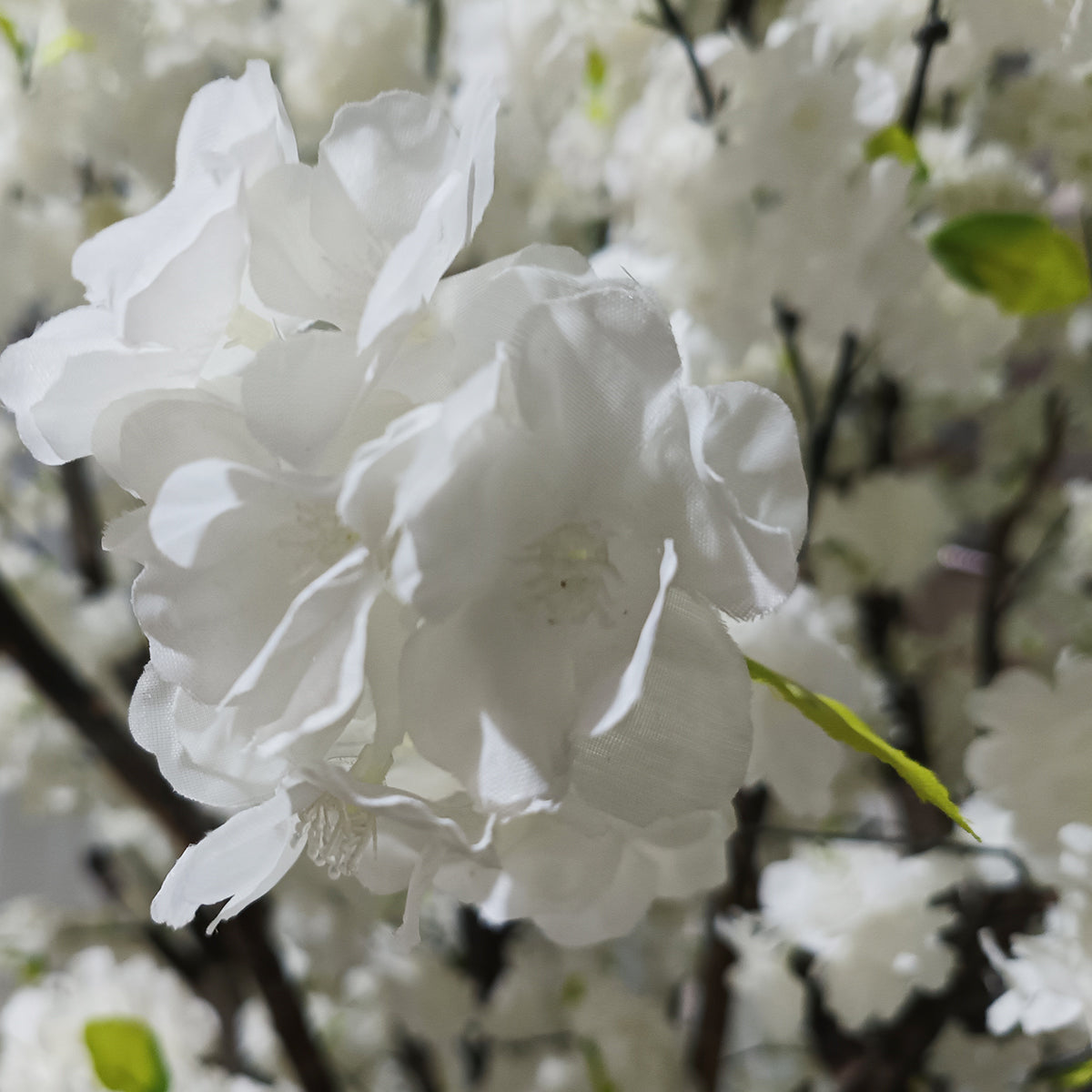 GloboStar® Artificial Garden BIANCA CHERRY BLOSSOM TREE 20362 Τεχνητό Διακοσμητικό Δέντρο Λευκό Άνθος Κερασιάς Υ350cm - ledmania.gr