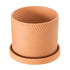 GloboStar® Artificial Garden ASTYPALAIA 20451 Πήλινο Κεραμικό Κασπώ Γλάστρα - Flower Pot Κεραμιδί Φ18cm x Υ16cm - ledmania.gr