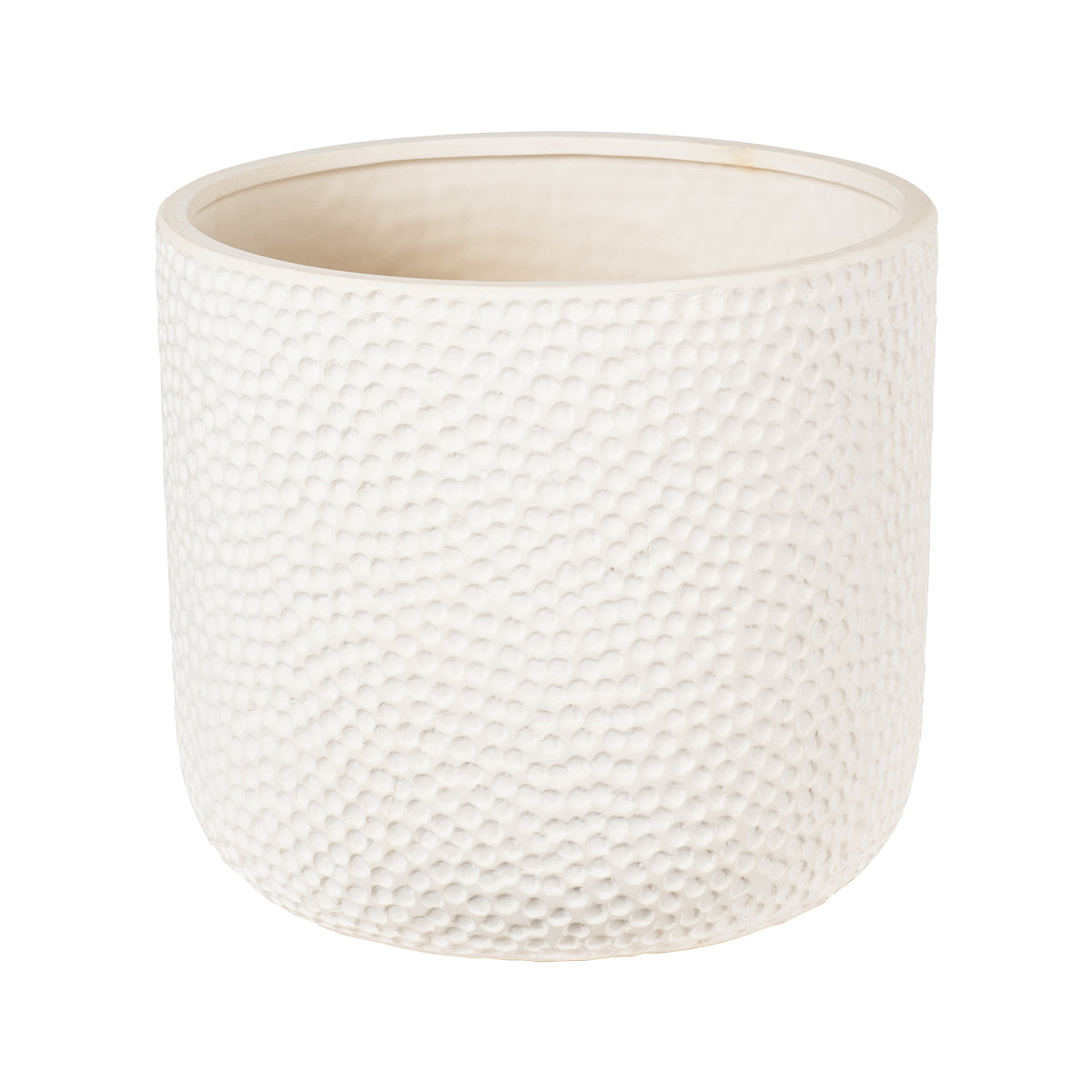 GloboStar® Artificial Garden PARGA 20452 Πήλινο Κεραμικό Κασπώ Γλάστρα - Flower Pot Μπεζ Φ23cm x Υ20.5cm - ledmania.gr