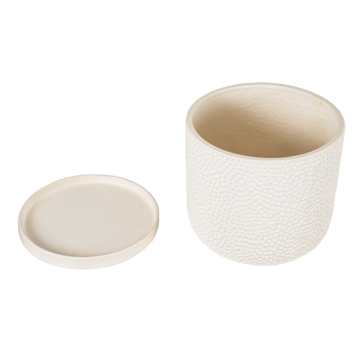 GloboStar® Artificial Garden PARGA 20452 Πήλινο Κεραμικό Κασπώ Γλάστρα - Flower Pot Μπεζ Φ23cm x Υ20.5cm - ledmania.gr