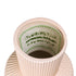 GloboStar® Artificial Garden CAPRI 20470 Πήλινο Κεραμικό Κασπώ Γλάστρα - Flower Pot Απαλό Μπεζ Φ9.5cm x Υ25cm - ledmania.gr