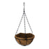 GloboStar® Artificial Garden SALAMINA 20479 Κρεμαστό Κασπώ Γλάστρα - Flower Pot από Φλοιό Καρύδας Καφέ Φ20cm x Υ10cm - ledmania.gr