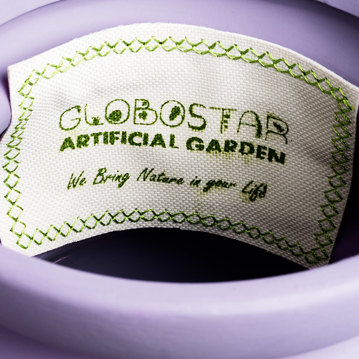 GloboStar® Artificial Garden BOGOTA 20500 Διακοσμητικό Κεραμικό Κασπώ Γλάστρα - Flower Pot Μωβ Φ14 x Υ15cm - ledmania.gr