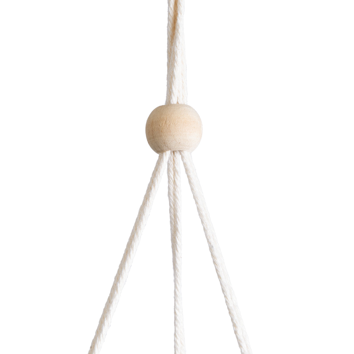 GloboStar® Artificial Garden USBOA 20545 Κρεμαστό Διακοσμητικό Κεραμικό Κασπώ Γλάστρα - Flower Pot Λευκό με Χρυσές Λεπτομέρειες και Μπεζ Ξύλινη Βάση Φ10 x Υ40cm - ledmania.gr
