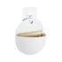 GloboStar® Artificial Garden LYON 20551 Διακοσμητικό Πλαστικό Κασπώ Γλάστρα - Flower Pot Λευκό Μ12 x Π6 x Υ13.5cm - ledmania.gr