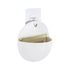 GloboStar® Artificial Garden LYON 20551 Διακοσμητικό Πλαστικό Κασπώ Γλάστρα - Flower Pot Λευκό Μ12 x Π6 x Υ13.5cm - ledmania.gr