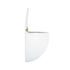 GloboStar® Artificial Garden LYON 20551 Διακοσμητικό Πλαστικό Κασπώ Γλάστρα - Flower Pot Λευκό Μ12 x Π6 x Υ13.5cm - ledmania.gr