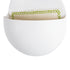GloboStar® Artificial Garden LYON 20551 Διακοσμητικό Πλαστικό Κασπώ Γλάστρα - Flower Pot Λευκό Μ12 x Π6 x Υ13.5cm - ledmania.gr
