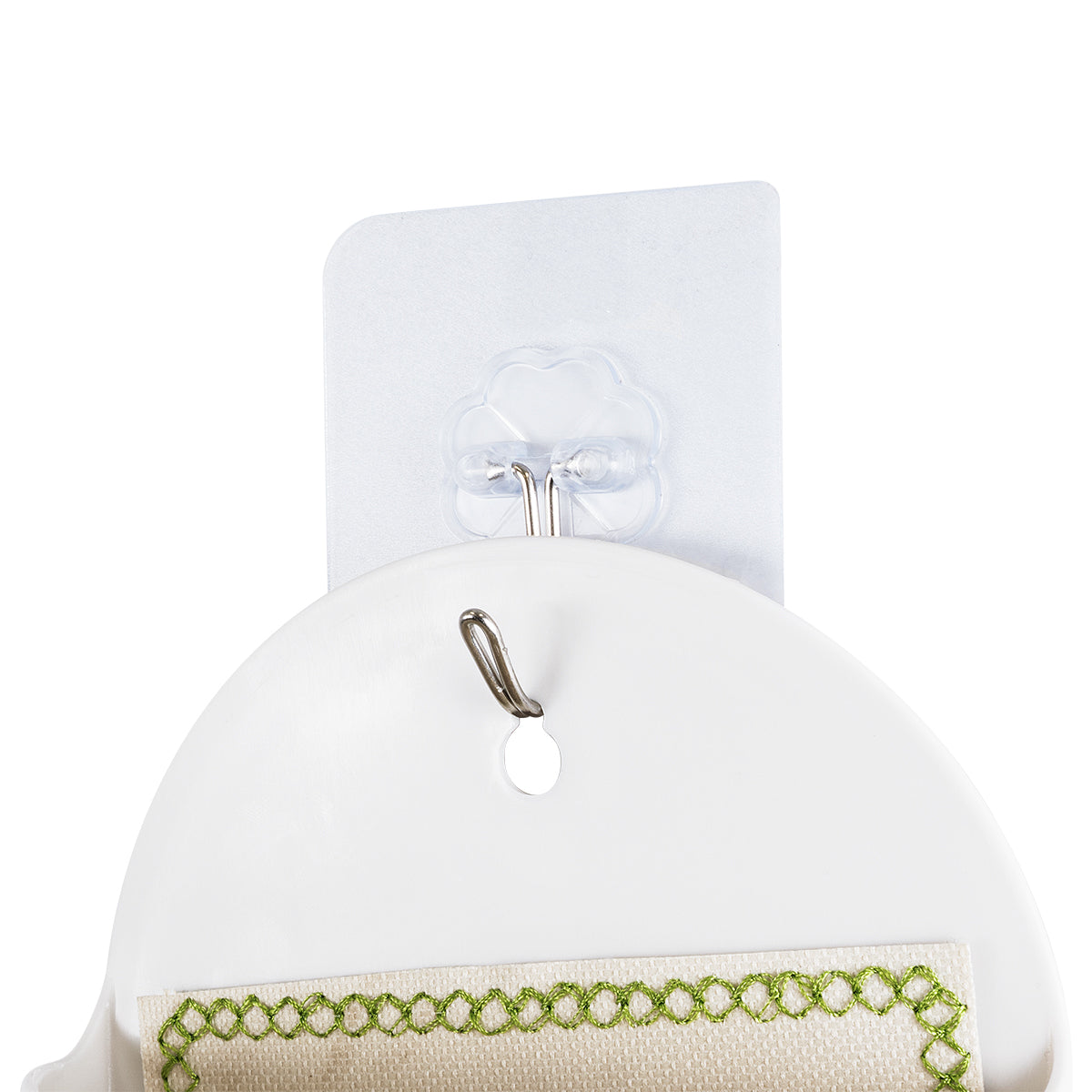 GloboStar® Artificial Garden LYON 20551 Διακοσμητικό Πλαστικό Κασπώ Γλάστρα - Flower Pot Λευκό Μ12 x Π6 x Υ13.5cm - ledmania.gr