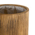 GloboStar® Artificial Garden JAMAICA 20555 Διακοσμητικό Ξύλινο Κασπώ Γλάστρα - Flower Pot Καφέ Φ27 x Υ61cm - ledmania.gr