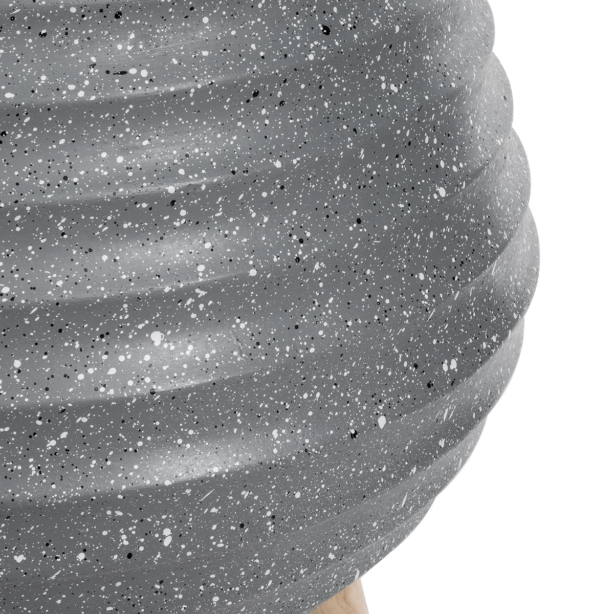 GloboStar® Artificial Garden MARYLAND 20568 ΣΕΤ 2 Διακοσμητικά Πολυεστερικά Τσιμεντένιά Κασπώ Γλάστρες - Flower Pots Γκρι A:Φ39 x Υ45cm B:Φ29 x Υ40cm - ledmania.gr
