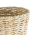 GloboStar® Artificial Garden LIMNOS 20582 Διακοσμητικό Πλεκτό Κασπώ Γλάστρα - Flower Pot Μπεζ με Μπεζ Ξύλο Φ26 x Υ66cm - ledmania.gr