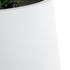 GloboStar® Artificial Garden MISSOURI 20693 Διακοσμητικό Πολυεστερικό Τσιμεντένιο Κασπώ Γλάστρα - Flower Pot Λευκό Φ70 x Υ70cm - ledmania.gr