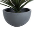 GloboStar® Artificial Garden BALTIMORE 20696 Διακοσμητικό Πολυεστερικό Τσιμεντένιο Κασπώ Γλάστρα - Flower Pot Γκρι Φ43 x Υ23cm - ledmania.gr