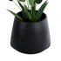 GloboStar® Artificial Garden TIJUANA 20704 Διακοσμητικό Πολυεστερικό Τσιμεντένιο Κασπώ Γλάστρα - Flower Pot Μαύρο Φ82 x Υ90cm - ledmania.gr