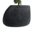 GloboStar® Artificial Garden CHLOE 20708 Επιδαπέδιο Πολυεστερικό Τσιμεντένιο Κασπώ Γλάστρα - Flower Pot Μαύρο Μ60 x Π55 x Υ43cm - ledmania.gr