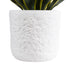 GloboStar® Artificial Garden MALVEN 20711 Επιδαπέδιο Πολυεστερικό Τσιμεντένιο Κασπώ Γλάστρα - Flower Pot Λευκό Φ25 x Υ23cm - ledmania.gr