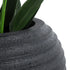 GloboStar® Artificial Garden ILAEIRA 20712 Επιδαπέδιο Πολυεστερικό Τσιμεντένιο Κασπώ Γλάστρα - Flower Pot Μαύρο Φ71 x Υ64cm - ledmania.gr