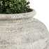 GloboStar® Artificial Garden IRISH 20722 Επιδαπέδιο Πολυεστερικό Τσιμεντένιο Κασπώ Γλάστρα - Flower Pot Λευκό - Μπεζ Φ55 x Υ60cm - ledmania.gr