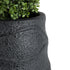 GloboStar® Artificial Garden BOLOGNA 20727 Επιδαπέδιο Πολυεστερικό Τσιμεντένιο Κασπώ Γλάστρα - Flower Pot Μαύρο Φ45 x Υ90cm - ledmania.gr