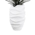 GloboStar® Artificial Garden PORTOFINO 20730 Επιδαπέδιο Πολυεστερικό Τσιμεντένιο Κασπώ Γλάστρα - Flower Pot Λευκό Φ50 x Υ80cm - ledmania.gr