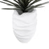 GloboStar® Artificial Garden PORTOFINO 20730 Επιδαπέδιο Πολυεστερικό Τσιμεντένιο Κασπώ Γλάστρα - Flower Pot Λευκό Φ50 x Υ80cm - ledmania.gr