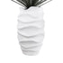 GloboStar® Artificial Garden PORTOFINO 20730 Επιδαπέδιο Πολυεστερικό Τσιμεντένιο Κασπώ Γλάστρα - Flower Pot Λευκό Φ50 x Υ80cm - ledmania.gr